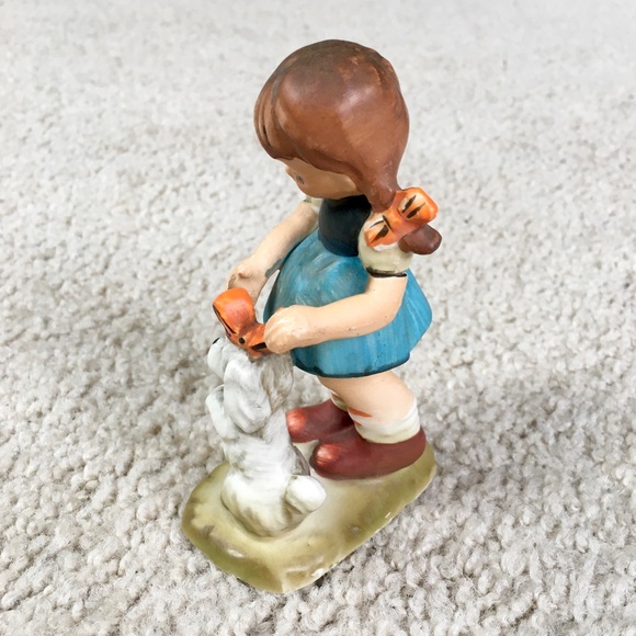 Vintage 1950s Arnart 5th Ave GIRL AND DOG Hand Painted Porcelain Figurine 4 3/8” - Picture 11 of 12